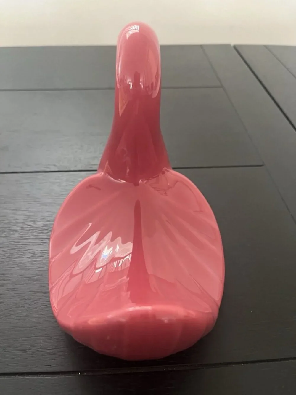 Vintage Pink Ceramic Swan Towel Holder 80s Retro Bathroom Washcloth Decor 7